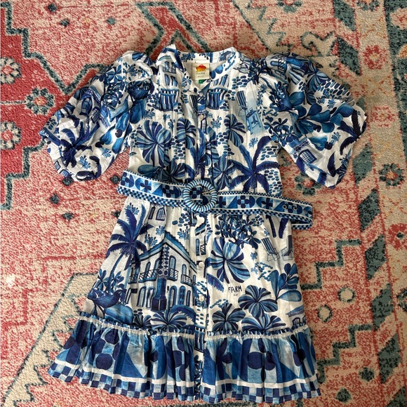 Farm Rio Belted Mini Dress - Picture 2 of 6